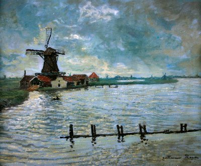 Mulino a vento in Olanda da Guillaume Georges Roger