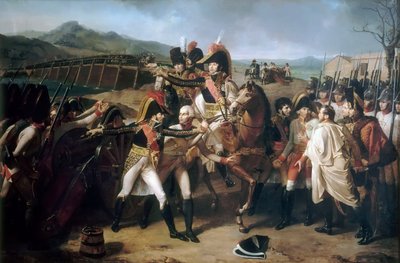 Sorpresa al ponte sul Danubio il 13 novembre 1805 da Guillaume Guillon Lethière