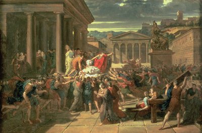 La morte di Cesare da Guillaume Guillon Lethière