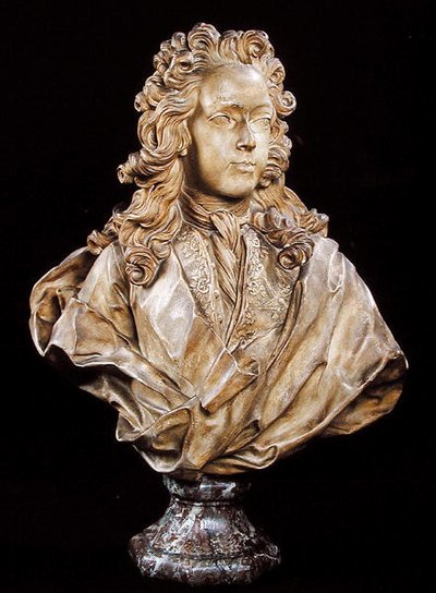 Busto di Luigi XV (1710-74) da Guillaume I Coustou