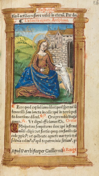 Libro delle Ore stampato (Uso di Roma): fol. 112r, Sant