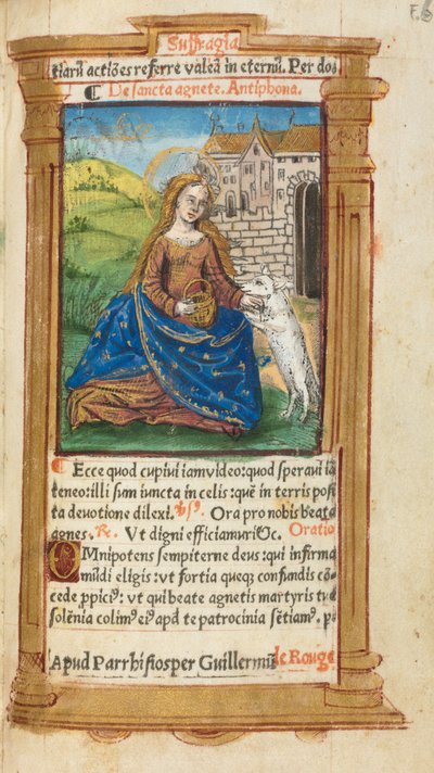 Libro delle Ore stampato Uso di Roma: fol. 112r, Sant