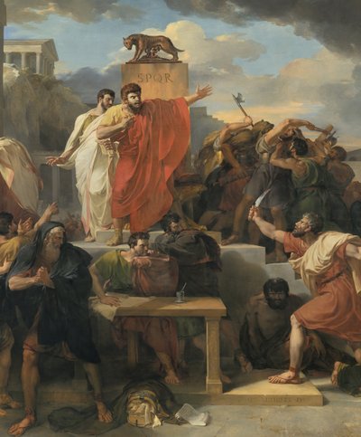 (dettaglio) Morte di Virginia da Guillaume Lethiere