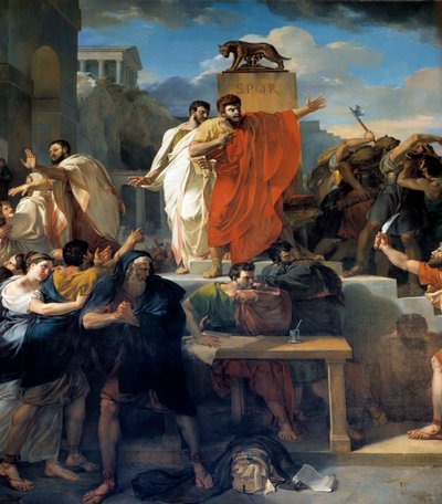 La morte di Virginia da Guillaume Lethiere