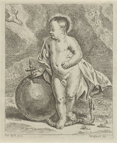 Bambino Gesù con globo e serpente da Guillaume Pierre Mensaert