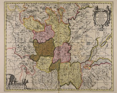 Governo generale del ducato di Borgogna contea di Bresse paese di Buge Valromey e Gex amp;c. da Guillaume Sanson