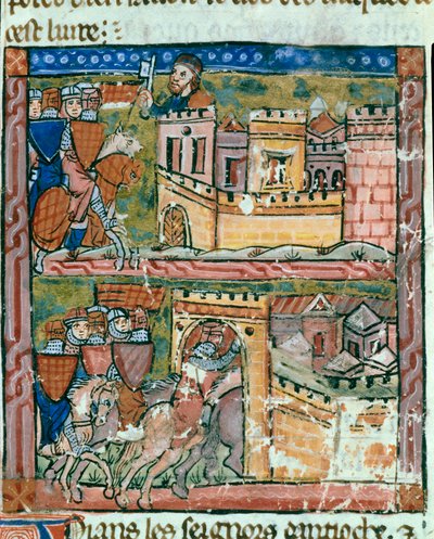 Tradimento di Firouz e attacco alla città di Antiochia da parte delle Crociate, giugno 1098 da Guillaume de Tyr
