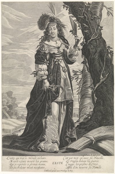 Estate nella forma di una donna da Guilliam de Gheyn