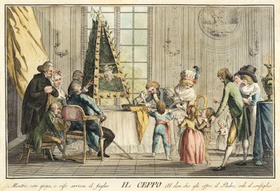 Il Ceppo da Giuochi, Trattenimenti e Feste Annue che si Costumano in Toscana e Specialmente in Firenze, pub. 1790 da Guiseppe Piatolli