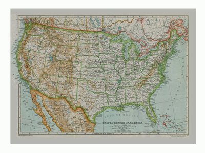 Mappa degli Stati Uniti d