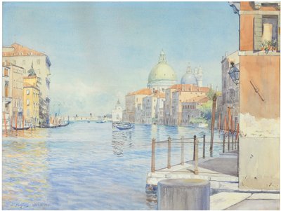 Il Canal Grande, Venezia, con la Santa Maria della Salute da Gunnar Widforss