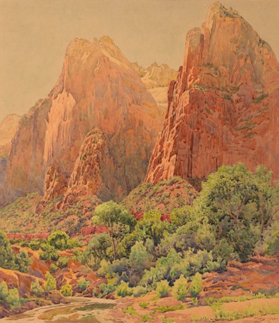 I Patriarchi, Parco Nazionale di Zion, 1924 da Gunnar Widforss
