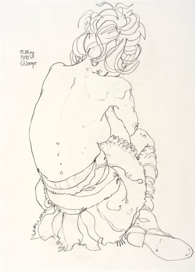 Nudo femminile, al limite del tempo da Gunter Langer