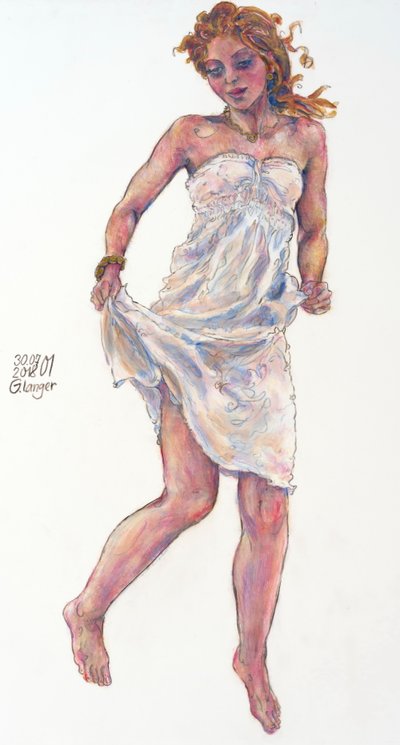 Ritratto di una donna, Risveglio primaverile da Gunter Langer