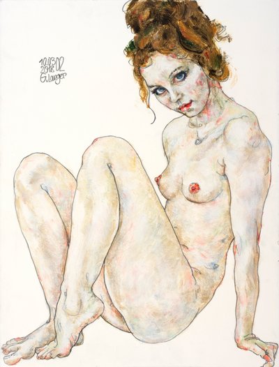 Nudo seduto, Vicino e lontano da Gunter Langer