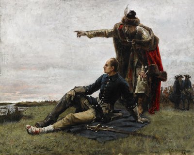 Carlo XII di Svezia e Ivan Mazepa dopo la battaglia di Poltava da Gustaf Cederström