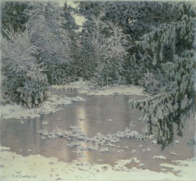 Paesaggio invernale da Gustaf Edolf Fjaestad