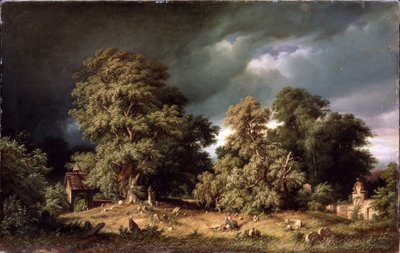 Il vecchio cimitero da Gustav Adolf Closs