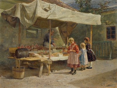 Alla bancarella del miele da Gustav Adolf Hessl