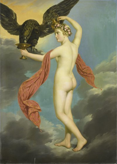 Ebe con Giove in forma di aquila da Gustav Adolphe Diez