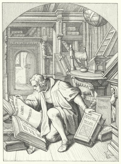 Martin Lutero scopre una Bibbia latina nella biblioteca dell