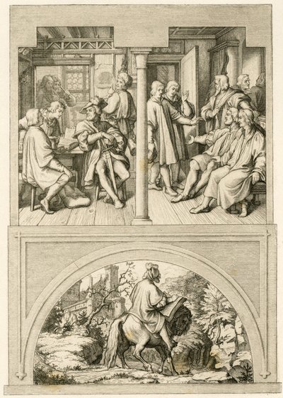Diverse immagini della vita di Martin Lutero da Gustav Ferdinand Leopold Konig