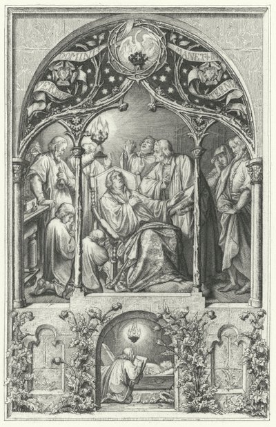La morte di Martin Lutero da Gustav Ferdinand Leopold Konig