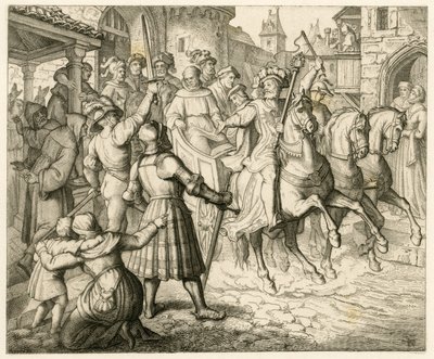 La ricezione di Martin Lutero a Worms da Gustav Ferdinand Leopold Konig