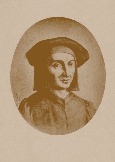 Ritratto del Compositore Josquin des Prez, 1870 da Gustav Gaupp