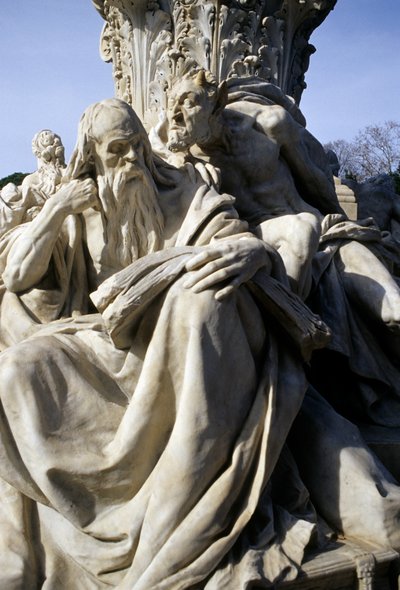 Monumento a Goethe nel parco che circonda Villa Borghese (dettaglio) da Gustav Heinrich Eberlein