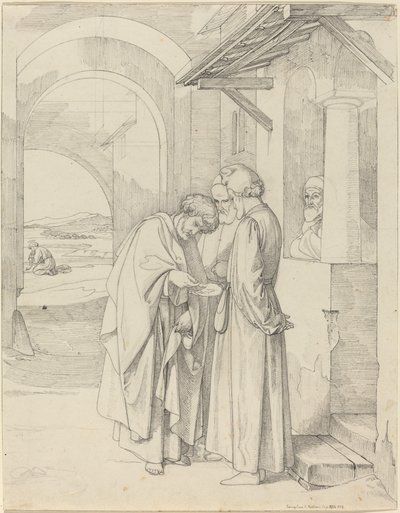 Pietro paga la tassa del tempio da Gustav Heinrich Naeke