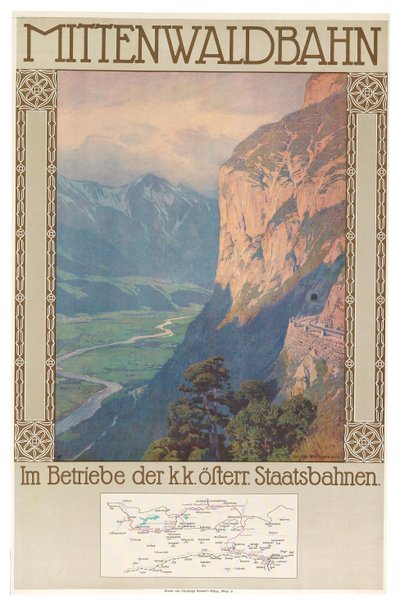 Ferrovia di Mittenwald da Gustav Jahn