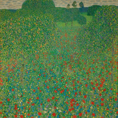 Un campo di papaveri da Gustav Klimt