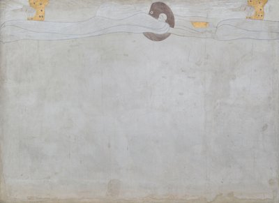 Beethovenfries: Il desiderio di felicità - Pannello 1, parete lunga sinistra da Gustav Klimt
