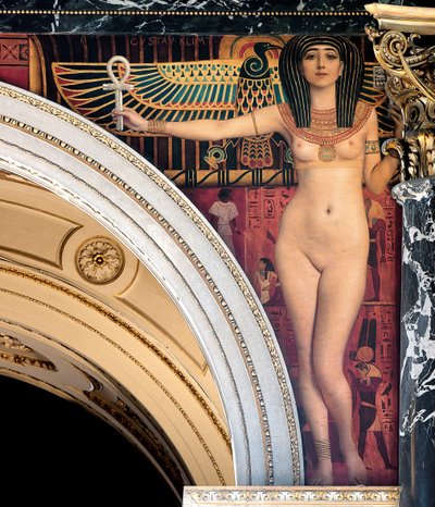 Egitto I. Pennacchio sopra la Grande Scalinata, Kunsthistorisches Museum, Vienna da Gustav Klimt