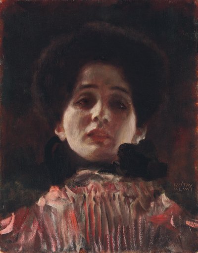 Ritratto di una signora en face da Gustav Klimt
