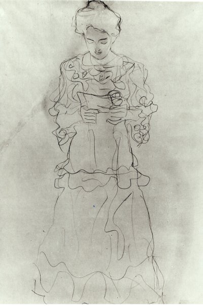 Ragazza che legge I da Gustav Klimt