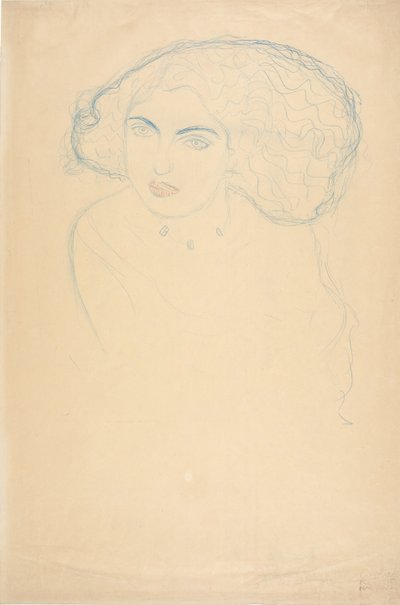 Testa di una donna, c. 1916 da Gustav Klimt