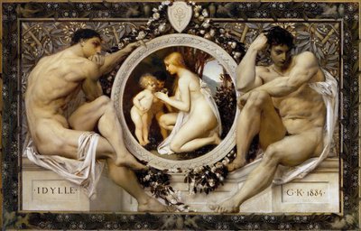 Idillio, 1884 da Gustav Klimt