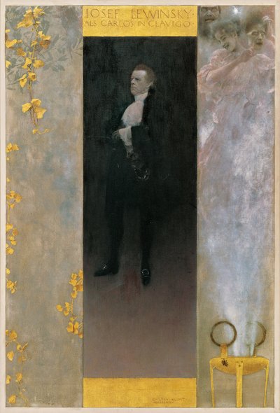 Josef Lewinsky come Carlos in Clavigo da Gustav Klimt