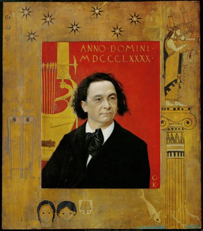 Joseph Pembauer, pianista e insegnante di pianoforte da Gustav Klimt