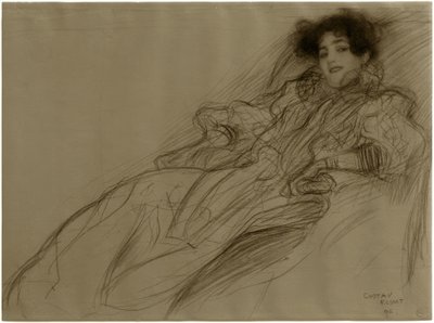 Giovane dama in poltrona da Gustav Klimt