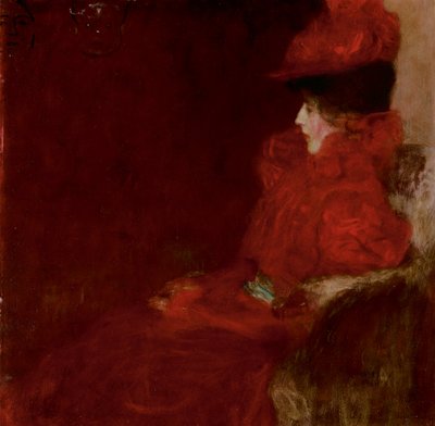 Klimt - DAME IM FAUTEUIL (DONNA IN POLTRONA), 1897-98 da Gustav Klimt