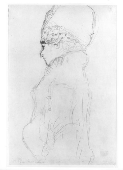 Signora con un Cappello Alto da Gustav Klimt