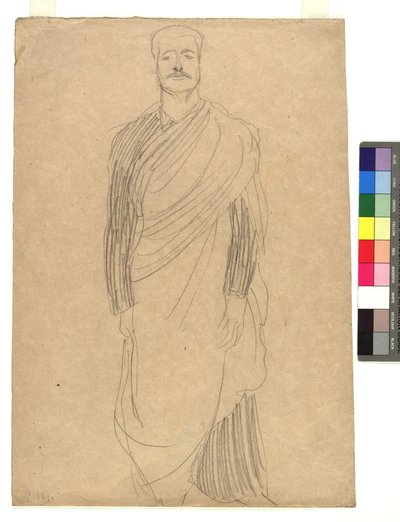 Uomo in costume drappeggiato da Gustav Klimt