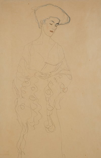 Con leggera svolta a sinistra, 1907 da Gustav Klimt