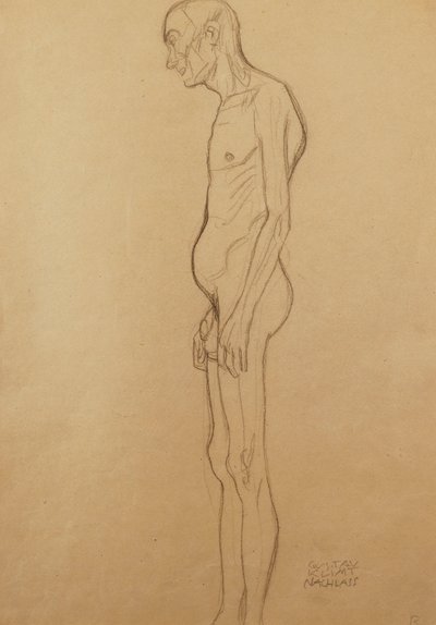 Uomo nudo da Gustav Klimt