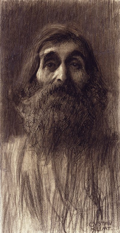 Ritratto di un Uomo con Barba da Gustav Klimt
