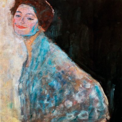 Ritratto di una Signora in bianco (incompiuto) da Gustav Klimt