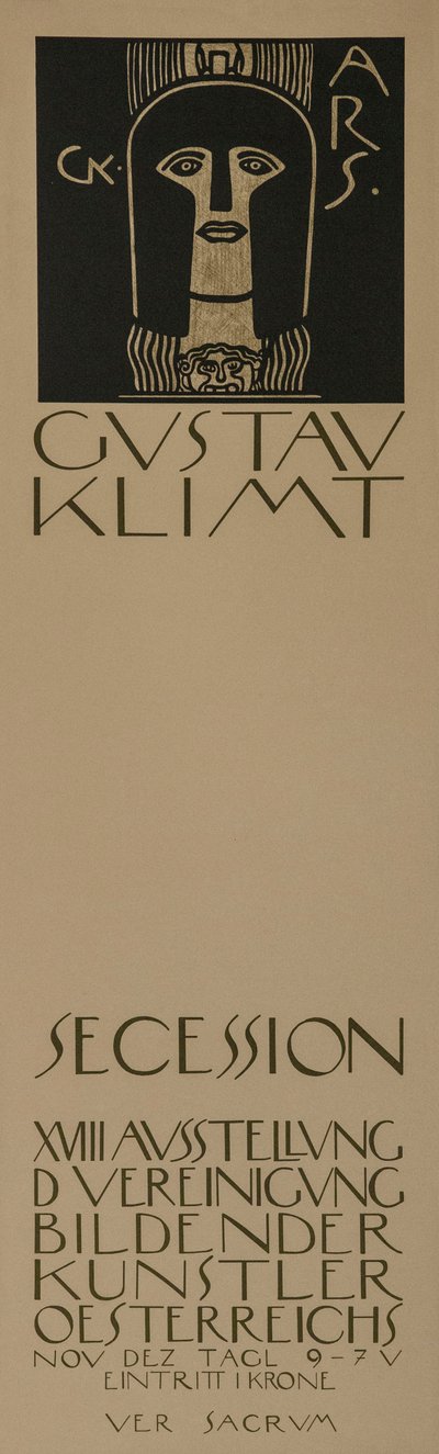 Poster per la diciottesima mostra della Secessione di Vienna, 1903 da Gustav Klimt